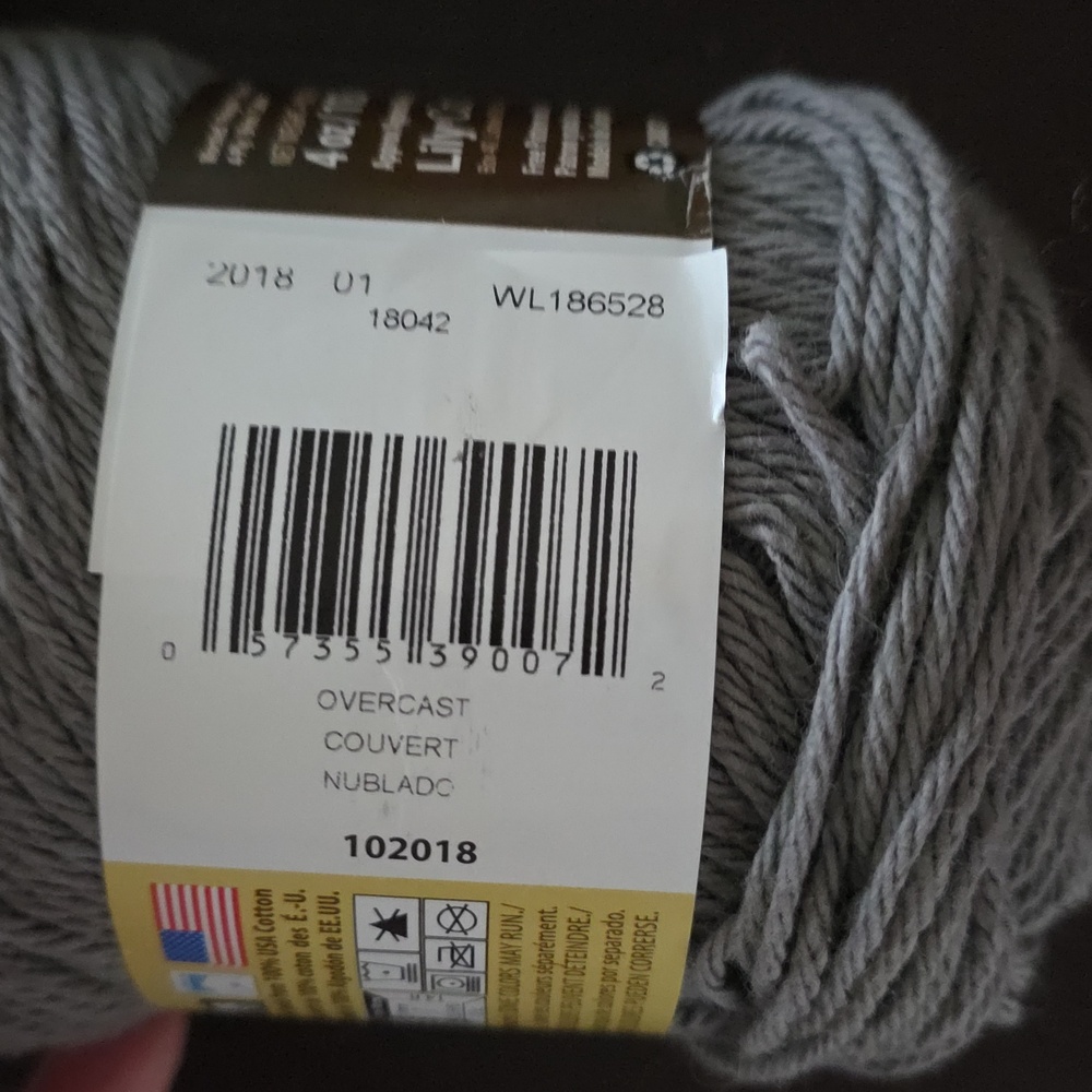 Lily Sugar'n Cream Yarn Collection in Brown, Gray, Teal, and Multicolor 4 Skeins - Picture 2 of 7